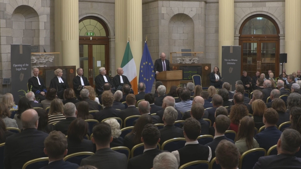 It is the first time an official ceremony celebrating the start of the year has taken place in the Four Courts