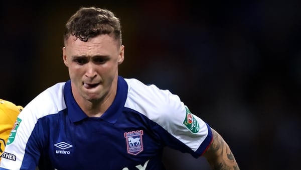 Uncapped Ireland international Jack Taylor made a late substitute appearance for Ipswich