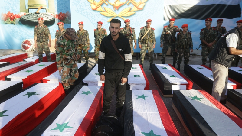 Syria Buries Dead After Military Academy Drone Attack