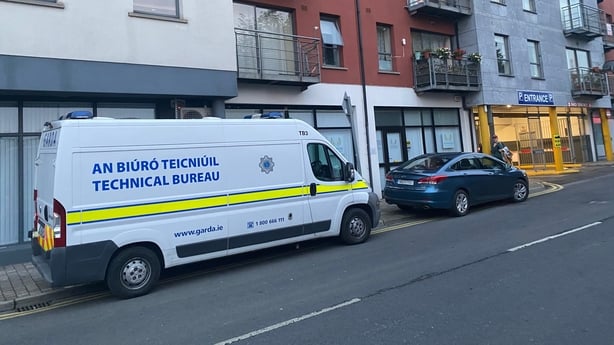Gardaí at the scene in Limerick this evening