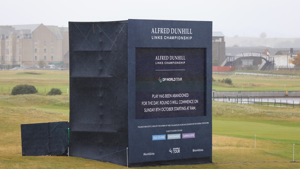 A display on course reads 