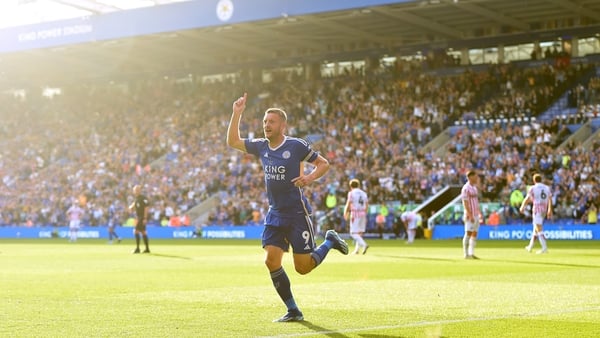 Veteran talisman Jamie Vardy was on the scoresheet for Leicester