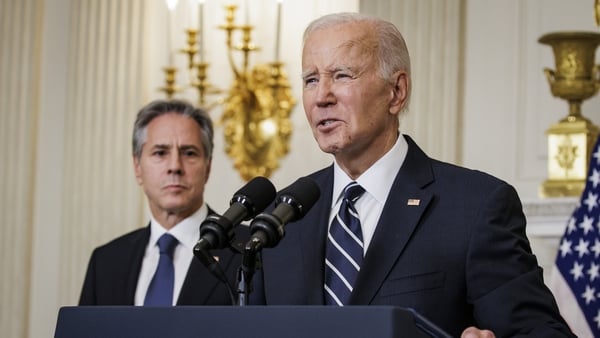 US President Joe Biden and US Secretary of State Antony Blinken (file pic)