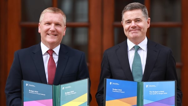 Michael McGrath (L) and Paschal Donohoe presented the Budget to the Dáil in October