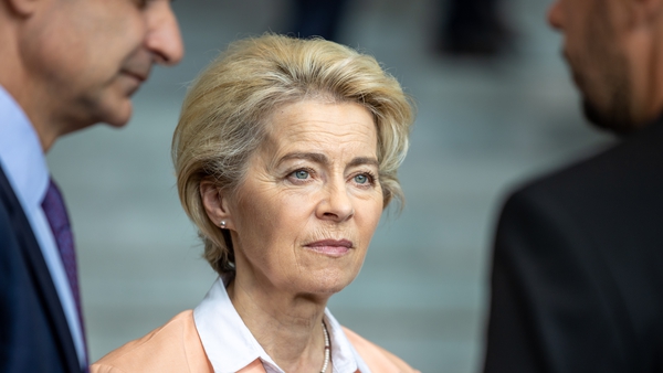 Ursula von der Leyen said she recognised that many staff members were affected by the crisis 'on a personal level' (file image)