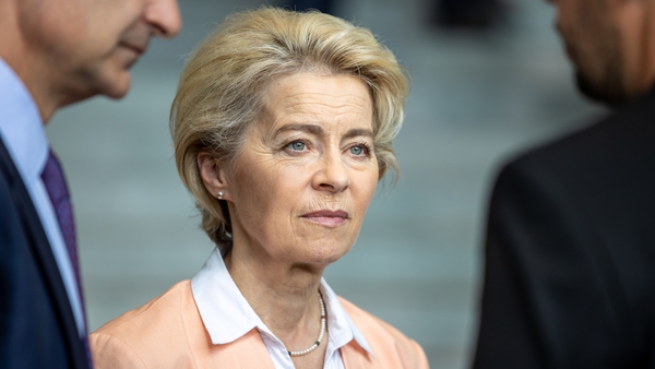 Ursula von der Leyen said Europe stood with Israel and its right to defend itself (File pic)