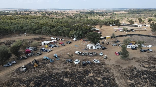 The aftermath of the Hamas attack at a music festival in Israel