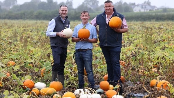 James O'Regan, Commercial Director at Begleys, Kyle Carrick and Brian Carrick, growers at Begleys which is based in Rush, Co Dublin.
