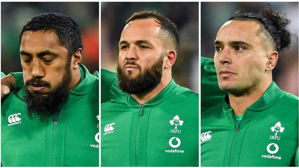 Bundee Aki, Jamison Gibson-Park and James Lowe all start for Ireland against New Zealand