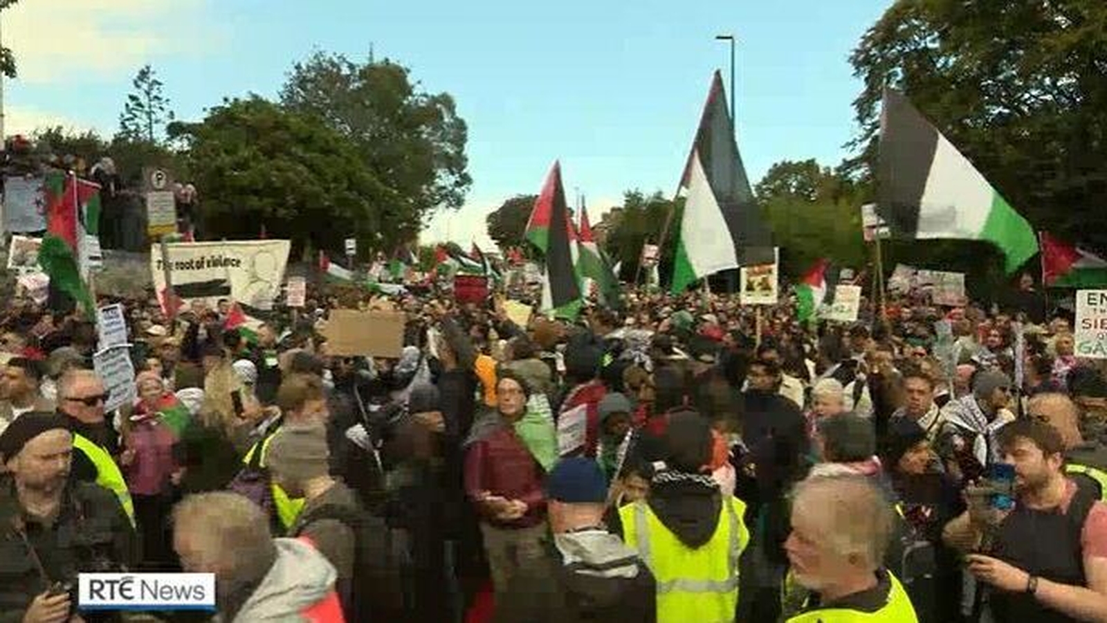 Thousands attend pro-Palestinian march in Dublin