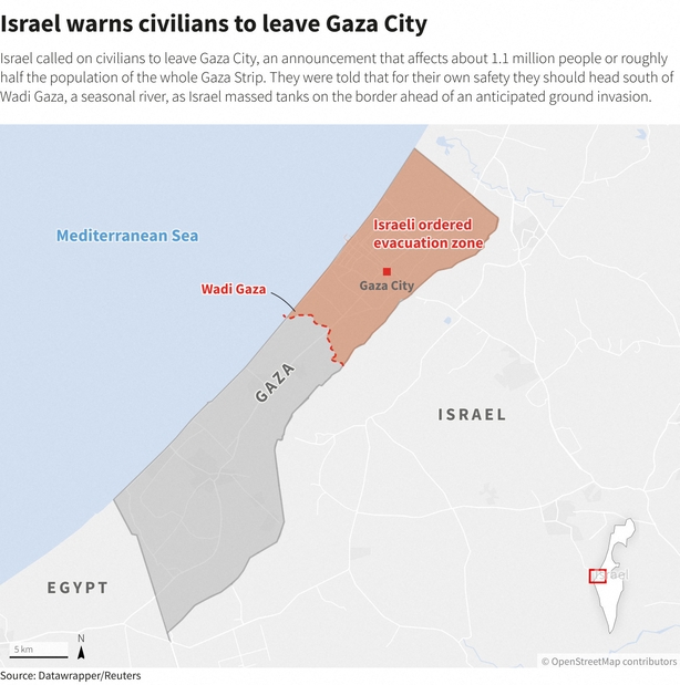 Netanyahu Vows To Demolish Hamas, As Gazans Flee South