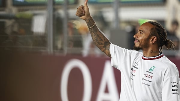 Lewis Hamilton crashed in the first turn in Qatar