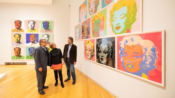 (L-R) Warhol associate Vincent Fremont, Barbara Dawson, and Michael Dempsey at the Hugh Lane