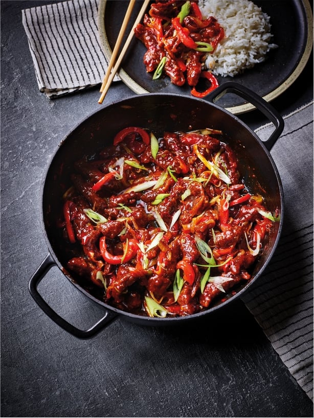 Crispy, sticky harissa lamb