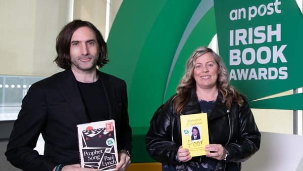 Shortlisted authors Paul Lynch (Prophet Song) and Katriona O'Sullivan (Poor)