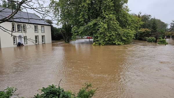 Handout photo used with permission of Damien Rytel showing flooding in Midleton, Co Cork caused by Storm Babet. Issue date: Wednesday October 18, 2023. Photo: PA