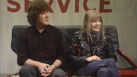 Chris Frantz and Tina Weymouth of American band Tom Tom Club on 'Jo-Maxi' in 1998.
