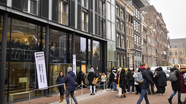 The exterior of the Anne Frank House in Amsterdam (File image)