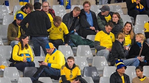 Fans were kept inside the ground for more than two hours