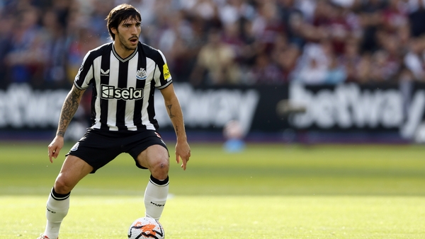 Sandro Tonali is available for selection ahead of Crystal Palace