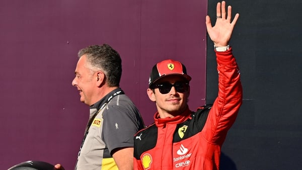 Charles Leclerc will start at the head of the field on Sunday