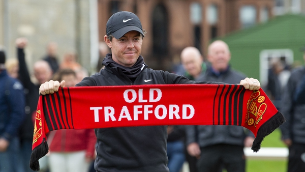 The four-time major winner is a lifelong Manchester United supporter