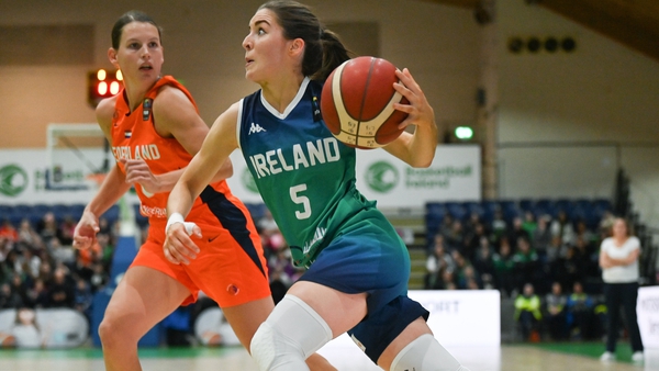 Ireland's Dayna Finn in action during the 2023 EuroBasket qualifier match against Netherlands last year