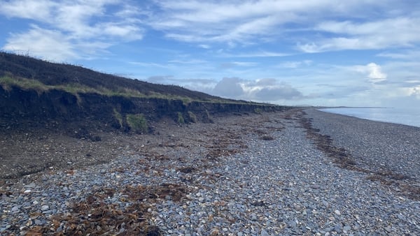 There are concerns that the erosion could eventually have an impact on the nearby railway line