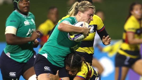 Edel McMahon in action against Colombia