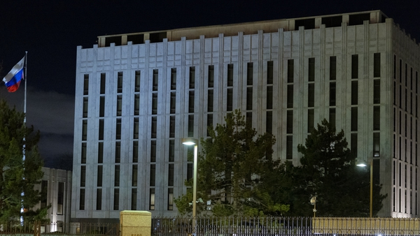 The Russian embassy in Washington, US (file image)