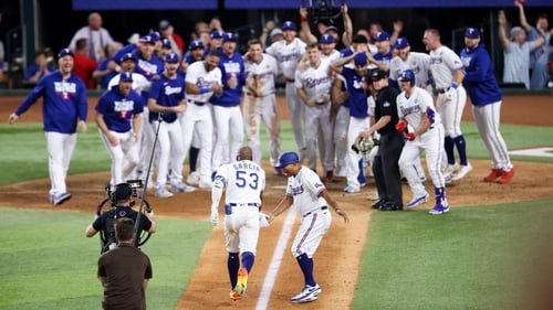 Garcia gives Texas Rangers first blood in World Series