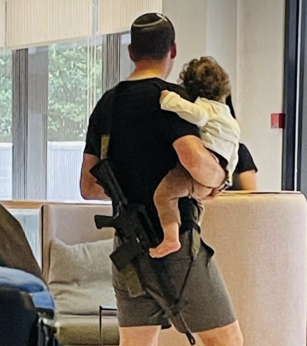 Some Israeli civilians are heavily armed