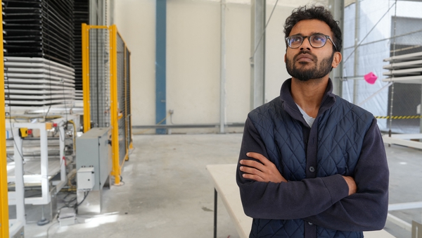 Shashank Samala, co-founder and CEO of Heirloom Carbon, at the company headquarters in Brisbane, California