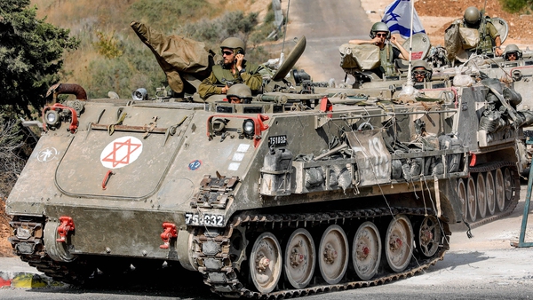 Israeli army tracked medical vehicles close to the border with Lebanon, amid increasing cross-border tensions between Hezbollah and Israel