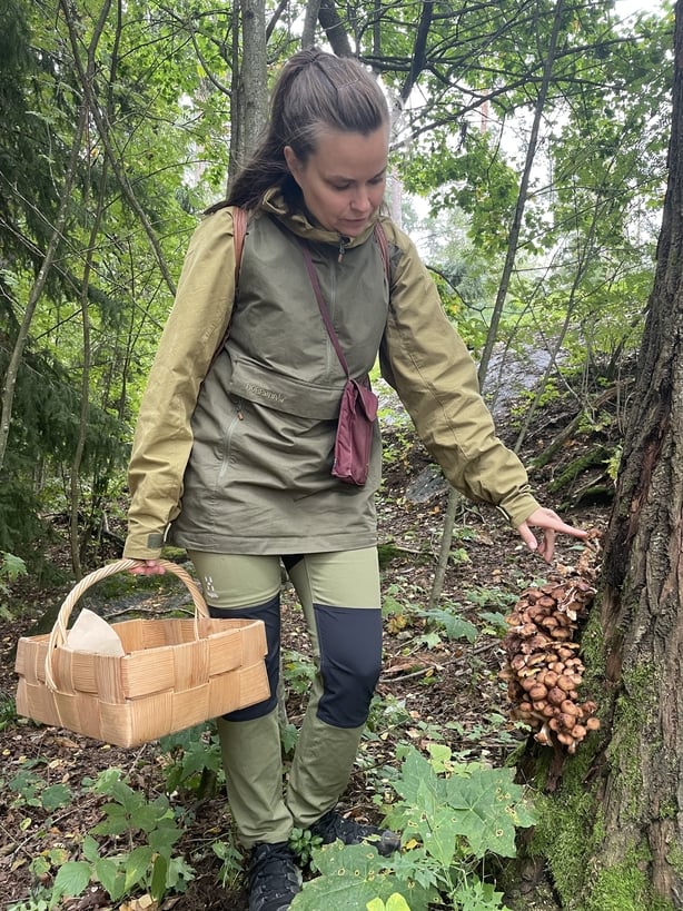 Forager Anna Nyman (Sarah Marshall/PA)