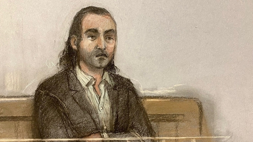 A sketch of Jozef Puska at the Central Criminal Court in Dublin