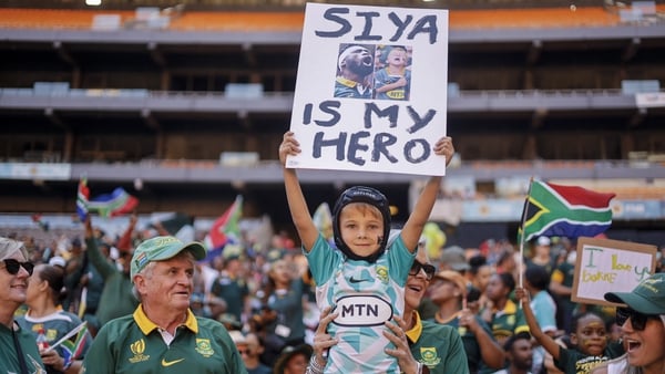 Fans welcomed home the victorious South Africa team