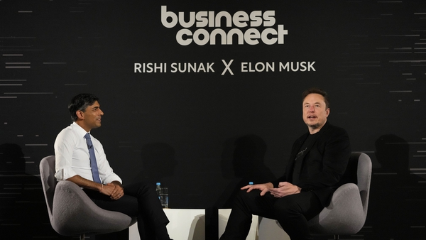 British Prime Minister Rishi Sunak and Elon Musk in-conversation at today's summit