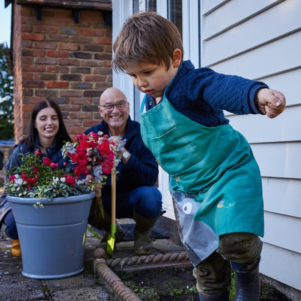 Gregg and Anna Wallace with Sid 