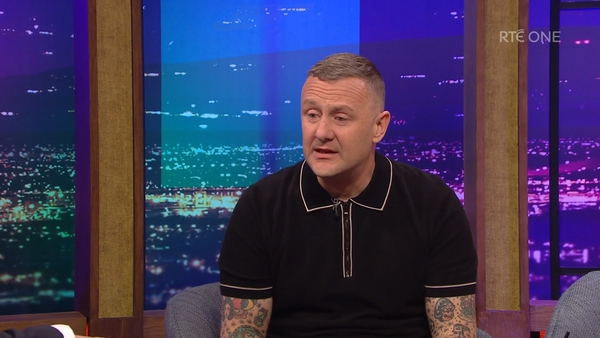 PJ Gallagher spoke about his family trauma and polyamory on Friday night's Late Late Show