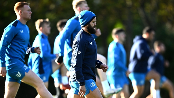 Jamison Gibson-Park was among the Ireland players at Leinster training on Monday