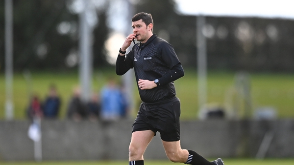 Barry Tiernan was pushed to the ground after officiating an AIB Leinster Club SFC meeting between Summerhill and Tullamore