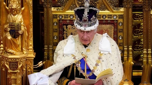 Britain's King Charles has presided over his first state opening of parliament as monarch
