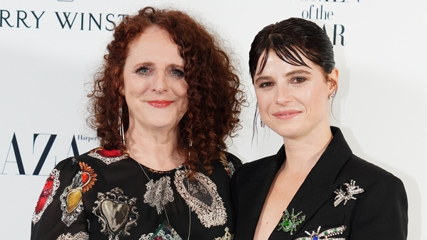 Maggie O'Farrell and Jessie Buckley at Claridge's Hotel in London on Tuesday night Photo: Press Association