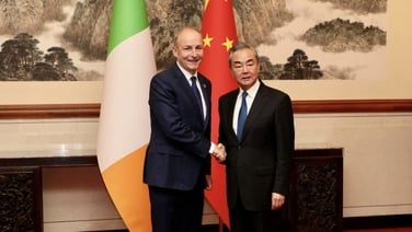 Tánaiste meets China's foreign minister Wang Yi in Beijing