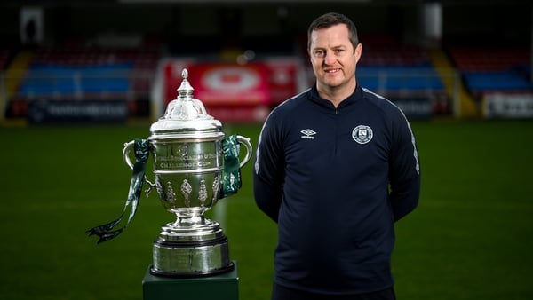 Jon Daly poses with the FAI Cup ahead of Sunday's final