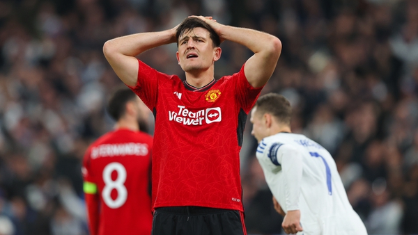Harry Maguire looks on dejected