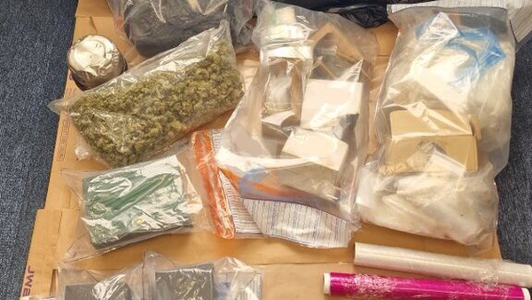 Cannabis and designer watches were seized during the operation in Dundalk
