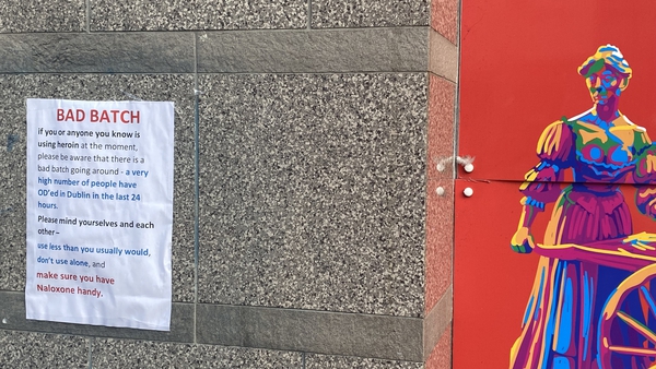 The HSE has been handing out leaflets and putting up posters to make users aware of the dangers of the highly potent substance