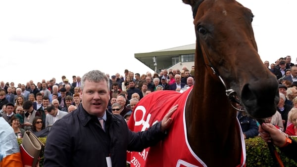 Gordon Elliott pictured with Ash Tree Meadow in August